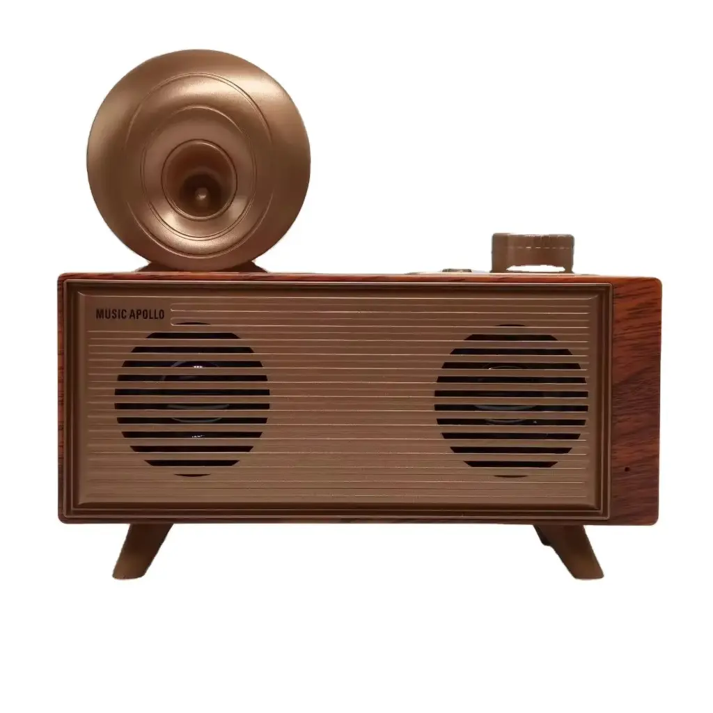 B16復古FM收音機無線音箱 家用桌面低音炮立體聲音響藍牙音箱