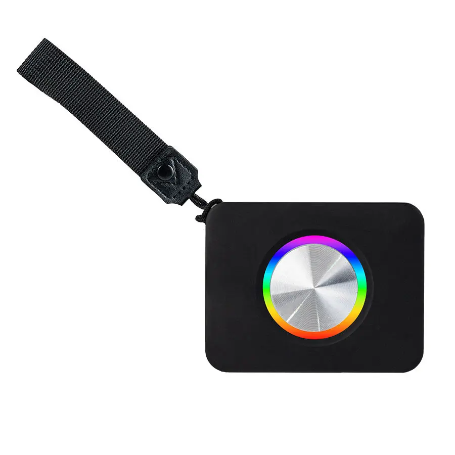 耐用方形迷你蓝牙无线音箱 多彩RGB LED灯（带USB和TF卡接口） 5W有源便携式低音炮音箱